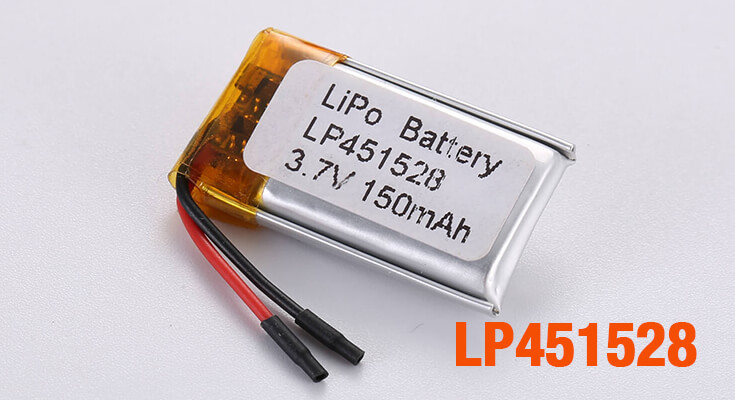 Lithium Ion Polymer Battery - LP451528 3.7V 150mAh
