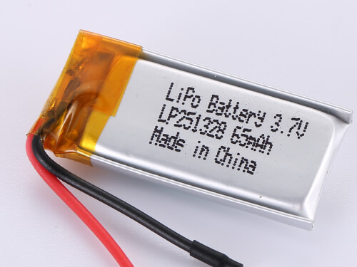 Ultra-Thin LiPo Battery LP251328 3.7V 65mAh