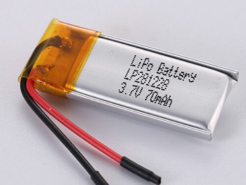 Ultra-Thin LiPo Battery LP281228 3.7V 70mAh