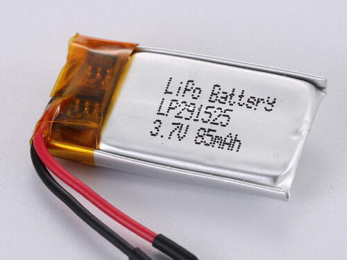 Ultra-Thin LiPo Battery LP291525 3.7V 85mAh