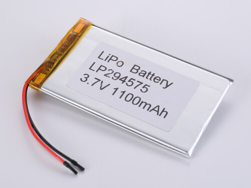 Ultra-Thin LiPo Battery LP294575 3.7V 1100mAh