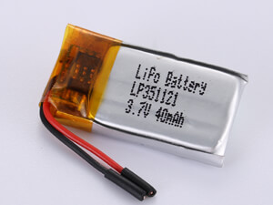small lipo battery 3.7v 40mAh