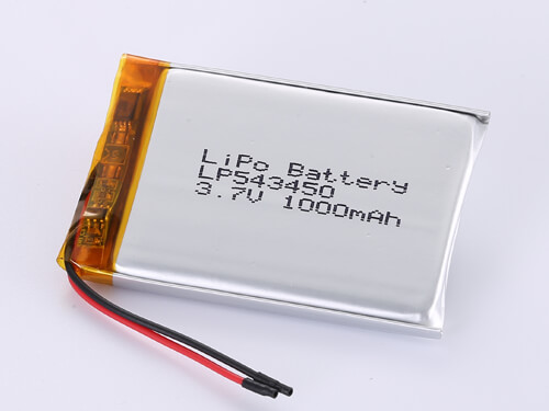 Lithium Polymer Battery 3.7V 1000mAh